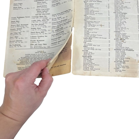 Vintage 1963 Best Loved Pennsylvania Dutch Recipes Cookbook Booklet Lancaster PA - Picture 10 of 10